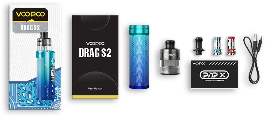 voopoo drag s2 obsah balenia